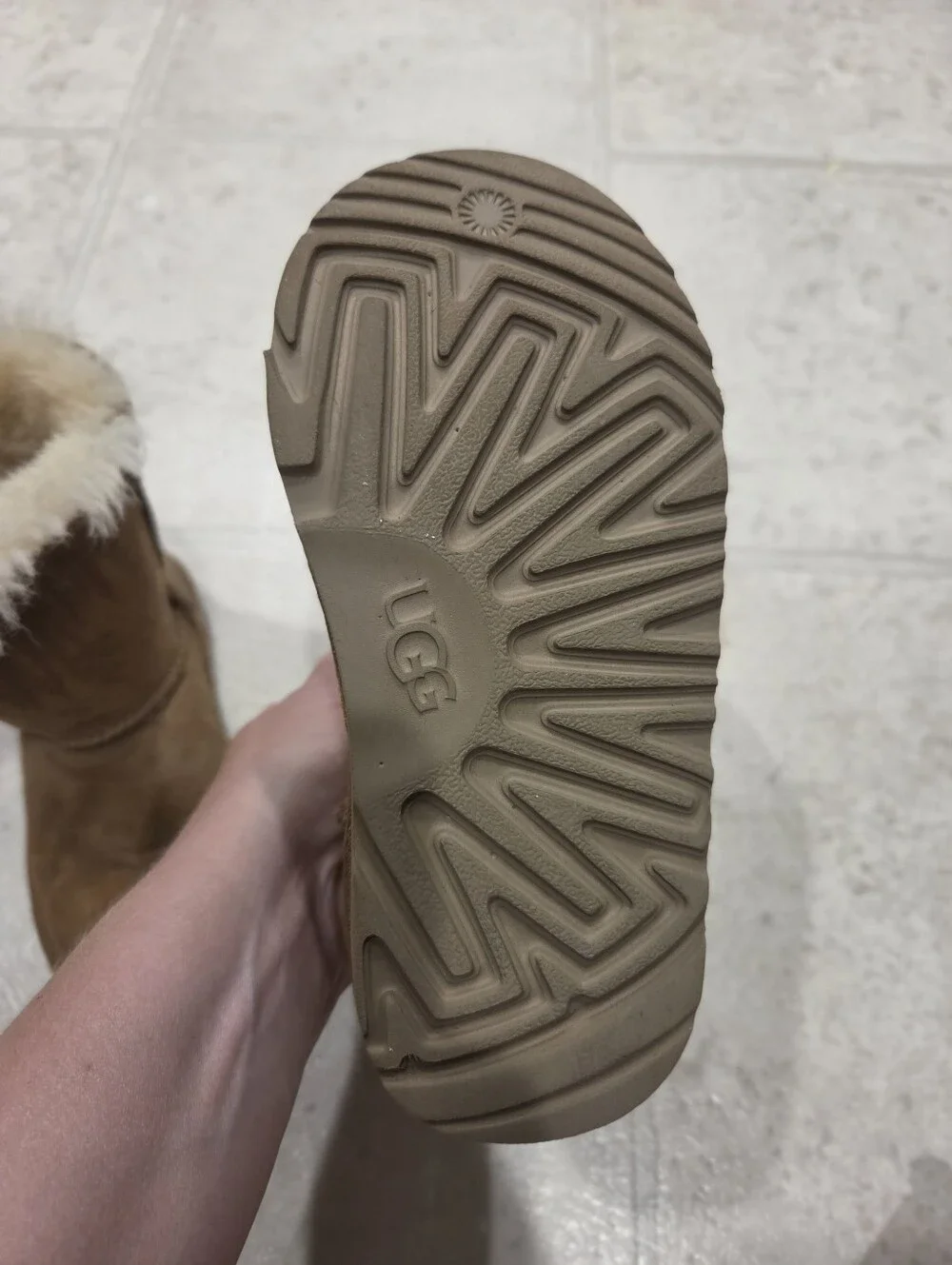 Kids Ugg Bailey Button Cozy Shearling-Lined Winter Boots - Brown